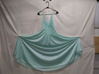 Vintage Olga Nightgown,  Color Sea Foam,  Size Medium,  Stretch Bodice (b)