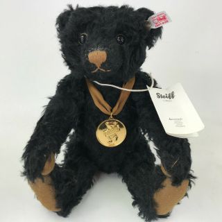 Steiff Danbury 2014 Bear Of The Year Teddy Bear Black Medallion 12 " 664489