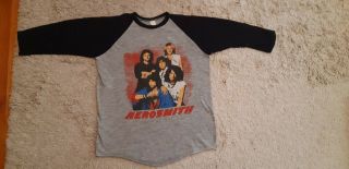 Vintage Aerosmith Back In The Saddle Tour 3/4 Tshirt