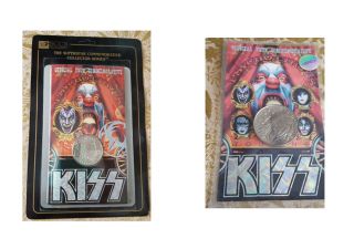 Kiss Psycho Circus Gene Simmons 2 Coins N/s Rare