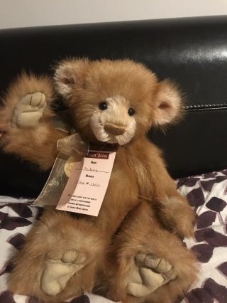 Charlie Bear Mikey Limited Edition Rare And Retired With Tags