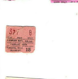 Rush Uriah Heep Manfred Mann Concert Ticket Stub 8 - 15 - 74