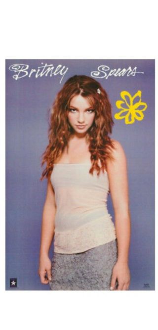 Vintage Young Britney Spears Poster 1999 90 