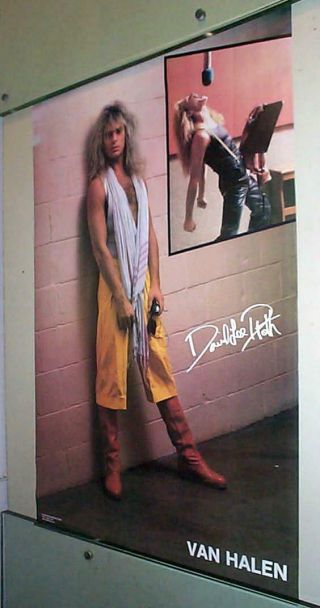 David Lee Roth Van Halen Vintage Poster & Vh Poster