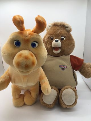Vintage Teddy Ruxpin And Grubby 1985 Talking With No Tape Or Cord