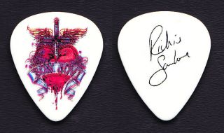 Bon Jovi Richie Sambora Signature White Guitar Pick 2007/2008 Lost Highway Tour