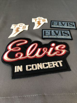 Elvis In Concert Patches Tcb Elvis The King Lives On
