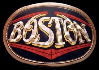 Mj06111 Vintage 1977 Pacifica Boston Rock Music Band Belt Buckle