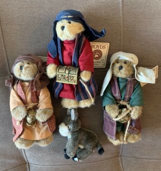 Boyds Bear Plush Nativity - 4 Piece Wise Men Accessory Set