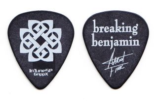 Breaking Benjamin Aaron Fink Signature Black Guitar Pick - 2008 Tour