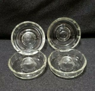 Set Of 4 Vintage Glasbake Little Princess Mini Bundt,  Jello,  Donut Molds