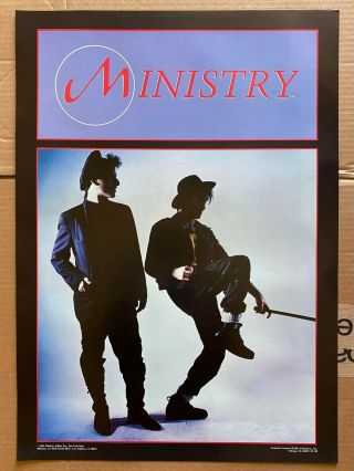 Vintage & 1983 Ministry 20 " X 28 " Bi - Rite Poster Al Jourgenson