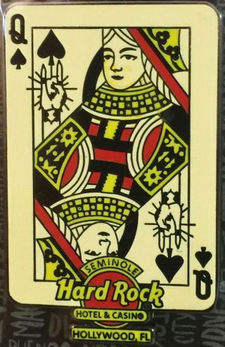 Hard Rock Hotel Hollywood Fl 2017 Playing Card Queen Of Spades Core City Pin