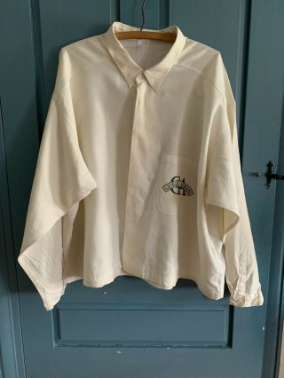 Vintage Giorgio Armani Pure White Linen Shirt Sz L