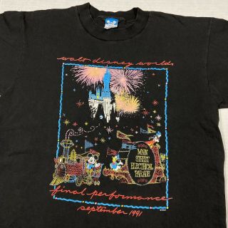 Vintage 1991 Disney Main Street Electrical Parade Final Performance T - Shirt Xl