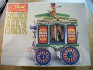 Steiff Circus Wagon W/giraffe,  Golden Age Of The Circus,  0100/88,  Le,  W/coa