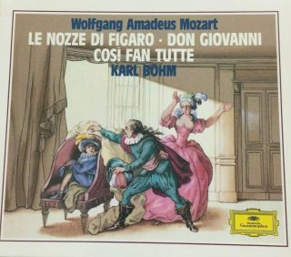 Wolfgang Amadeus Mozart Le Nozze Di Figaro,  Don Giovanni,  Cosi Fan Tut Karl Bohm