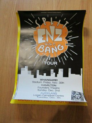 Split Enz With A Bang Tour Concert Poster