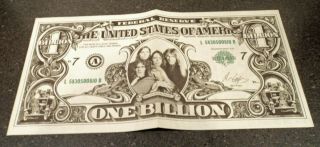 Alice Cooper 1973 Billion Dollar Babies $1 Billion Bill Album Insert Only Vguc