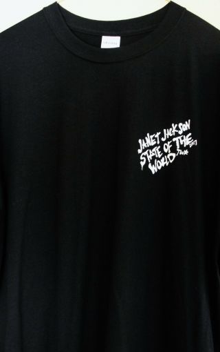 Janet Jackson Exclusive Backstage Crew Concert T - Shirt Size - Xl