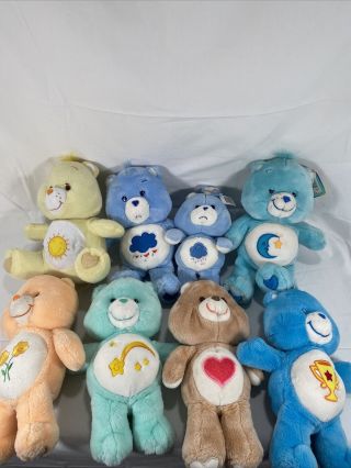 Care Bears,  Seven 13 Inch Ones And One 9 Inch Vintage Care Bears 2002 2003