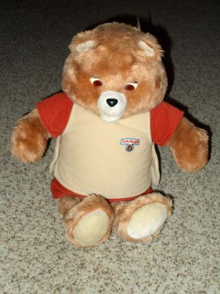 Vintage Teddy Ruxpin W/ The Airship Tape 1985 / Tape And Mouth