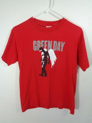 Green Day Shirt Red Large Punk Rock