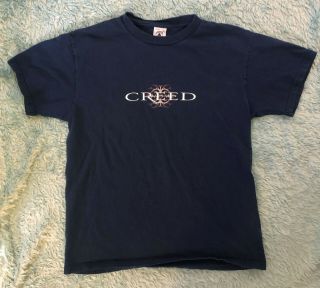 Vtg Creed Scott Stapp Rock Metal Human Clay Tour Shirt M