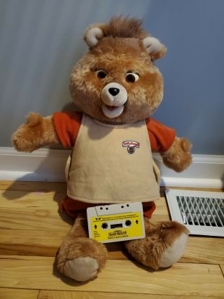 1st Gen Worlds Of Wonder Teddy Ruxpin Animated Talking Toy Bear