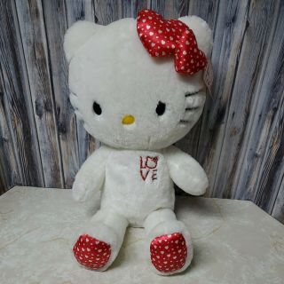 Build A Bear Limited Edition Hello Kitty By Sanrio White Red Hearts Bow Bab 18 "
