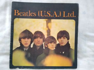 Beatles 1965 (usa) Ltd Tour Program Book Vintage Memorabilia Souvenir