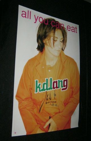 1995 K.  D.  Lang All You Can Eat Album Release Promotional Poster
