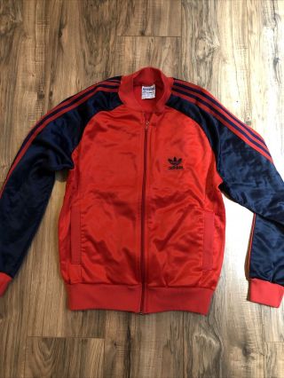 Vtg Adidas Track Suit Top Long Sleeve Atp Keyrolan Size S Made In Usa Hip Hop