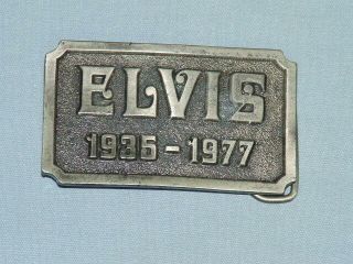 1977 Elvis " Rca Records Promo " Belt Buckle Employees & Radio Stations Only