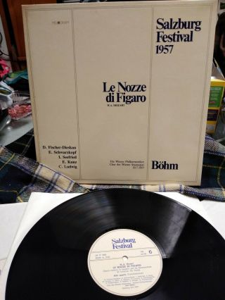 Le Nozze Di Figaro Salzburg Festival 1957 3 Lp Record Set Autographed Ludwig