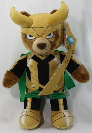 Build A Bear Marvel Avengers Loki - Exclusive Plush Bear W/ Tags