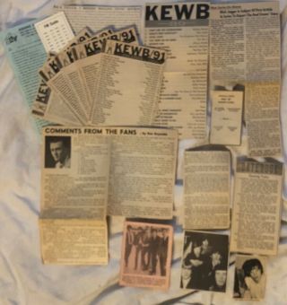 Rolling Stones Newspaper Clippings,  Radio Ads & Interview Memorabilia