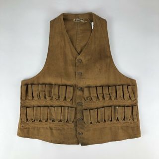 Vintage 1910s 1920s Duxbak Utica Buckle Back Hunting Vest