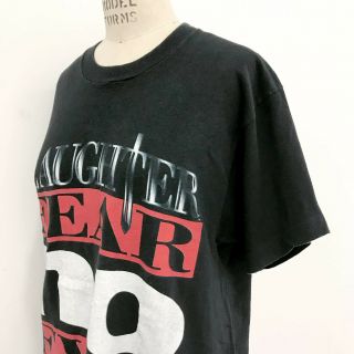 ⭕ 90s Vintage Slaughter T - shirt : metal death punk nirvana anthrax metallica 80s 3