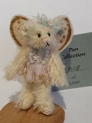 Limited Edition Deb Canham Miniature Tinkerbell Peter Pan Disney Bear 618/1500