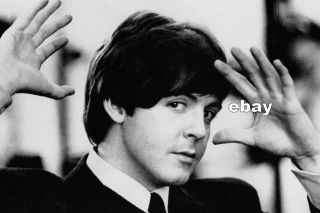 Paul Mccartney 1965 Handsome On Set Of Help Lovely Hand Gestures Beatles Photo
