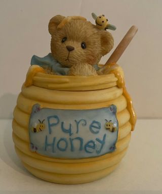 2002 Cherished Teddies Bee Honey Pot “you 