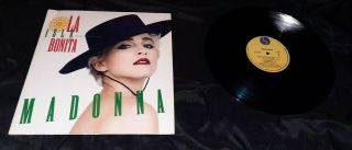 Madonna La Isla Bonita 1987 Canadian 12 Inch Single W/ Picture Sleeve
