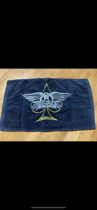 Aerosmith Deuces Are Wild Concert Tour Towel Aerosmith Wings Logo Spade