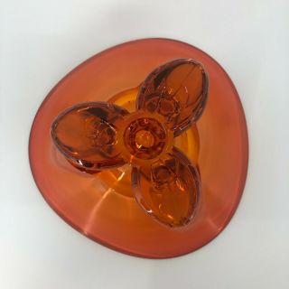 Viking Glass Epic Footed Bowl 1209 in Persimmon 8 