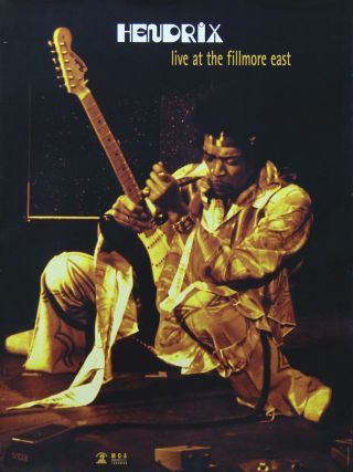 Jimi Hendrix 1999 Live At The Fillmore East Promo Poster