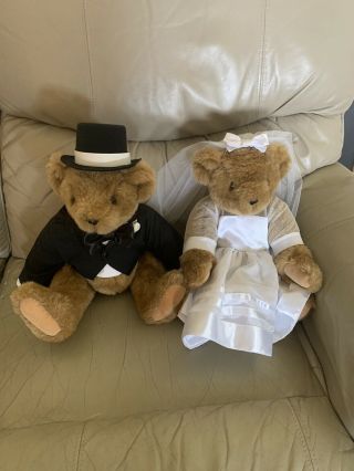 16 Inch Vermont Teddy Bear Bride And Groom In