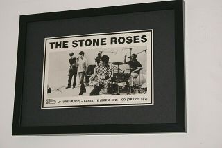 The Stone Roses Framed A4 1989 Debut Album Band Promo Rare Art Poster
