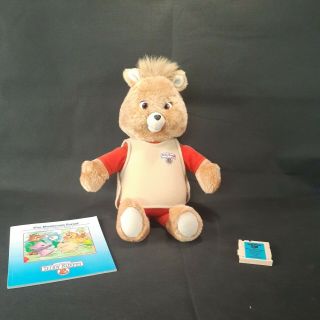 Vintage Playskool 1991 Teddy Ruxpin Talking Bear With Cassette See Video