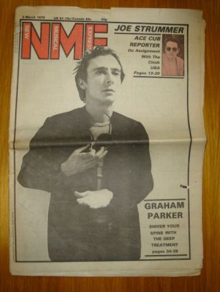 Nme 1979 Mar 3 Graham Parker Joe Strummer The Clash